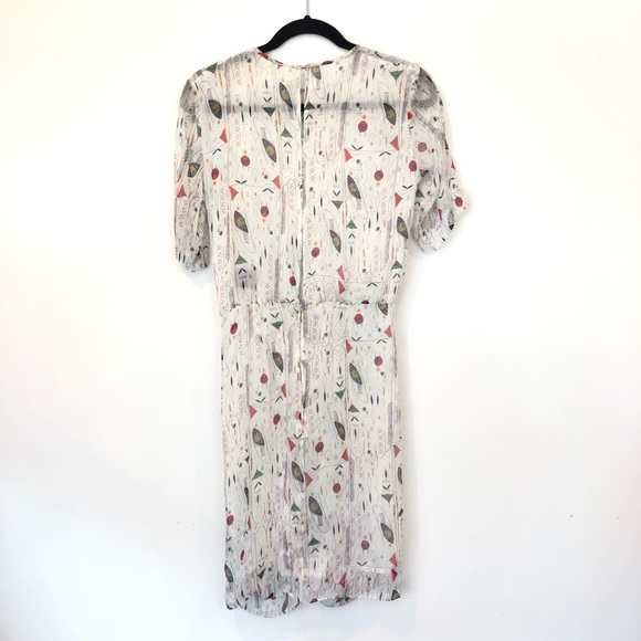 ISABEL MARANT ETOILE White Barden Silk Mini Dress - Picture 7 of 8